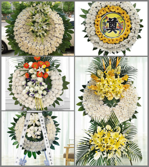 广东梅州市蕉岭县蓝坊镇高南村花圈速递