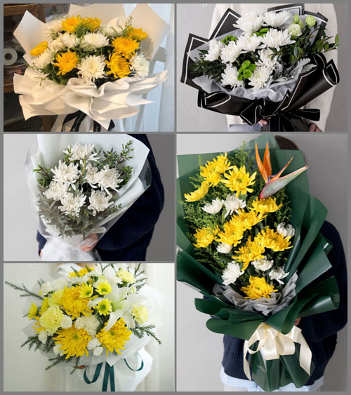 广东梅州市蕉岭县蓝坊镇高南村白事花束代送